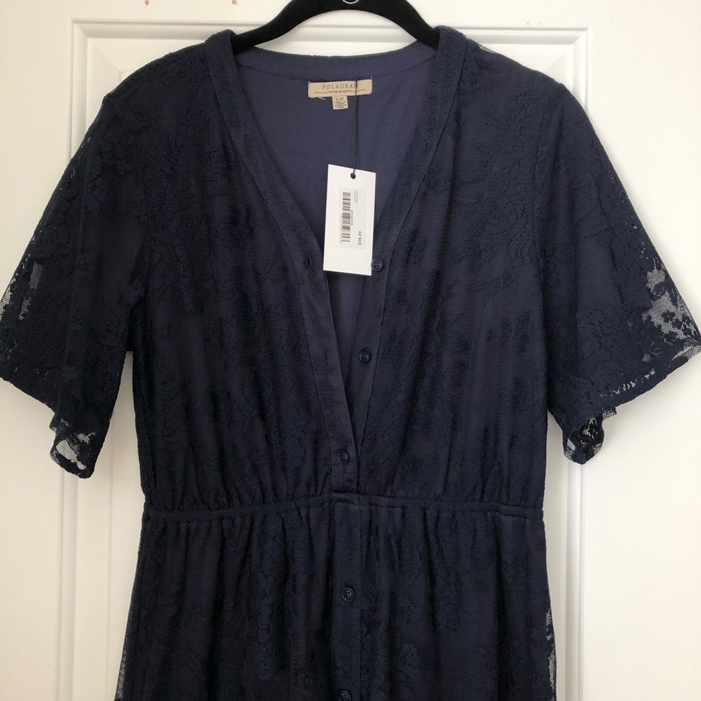 Navy Boutique Maxi Dress Size SMALL